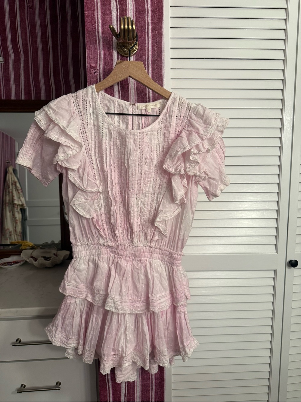 LoveShackFancy Natasha Heritage Mini Dress